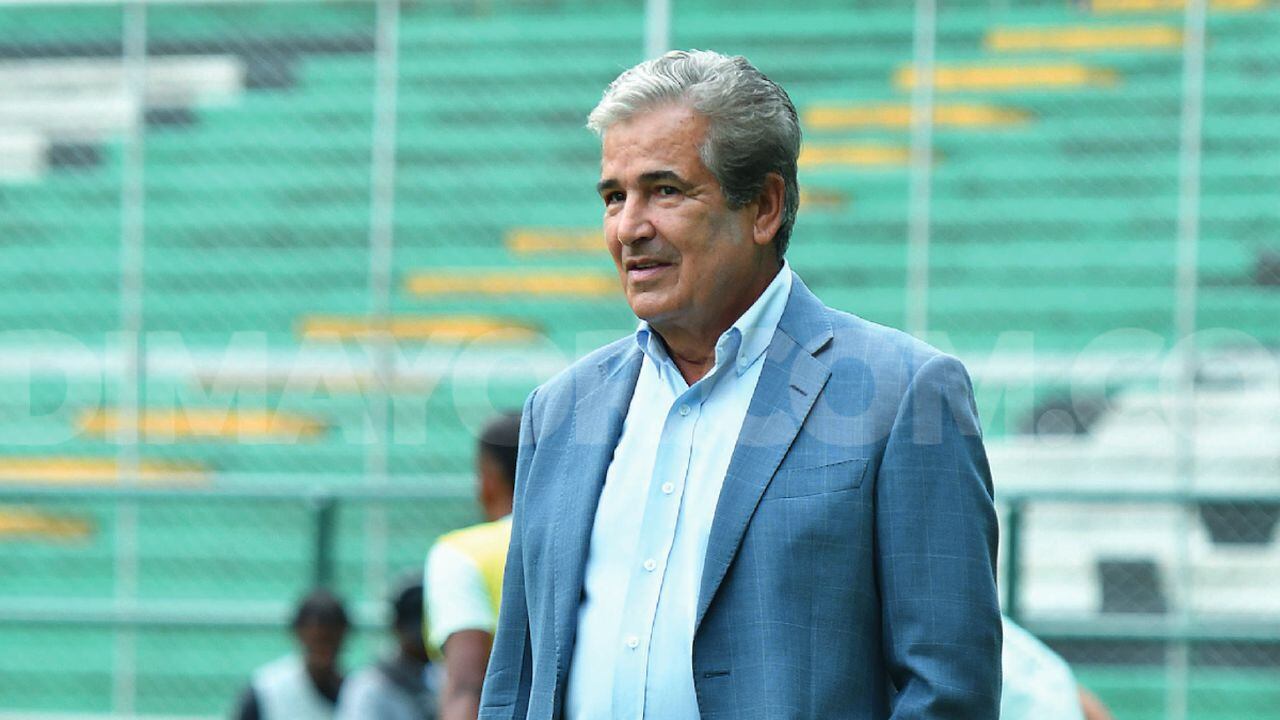 Jorge Luis Pinto, técnico del Deportivo Cali. Foto: Dimayor