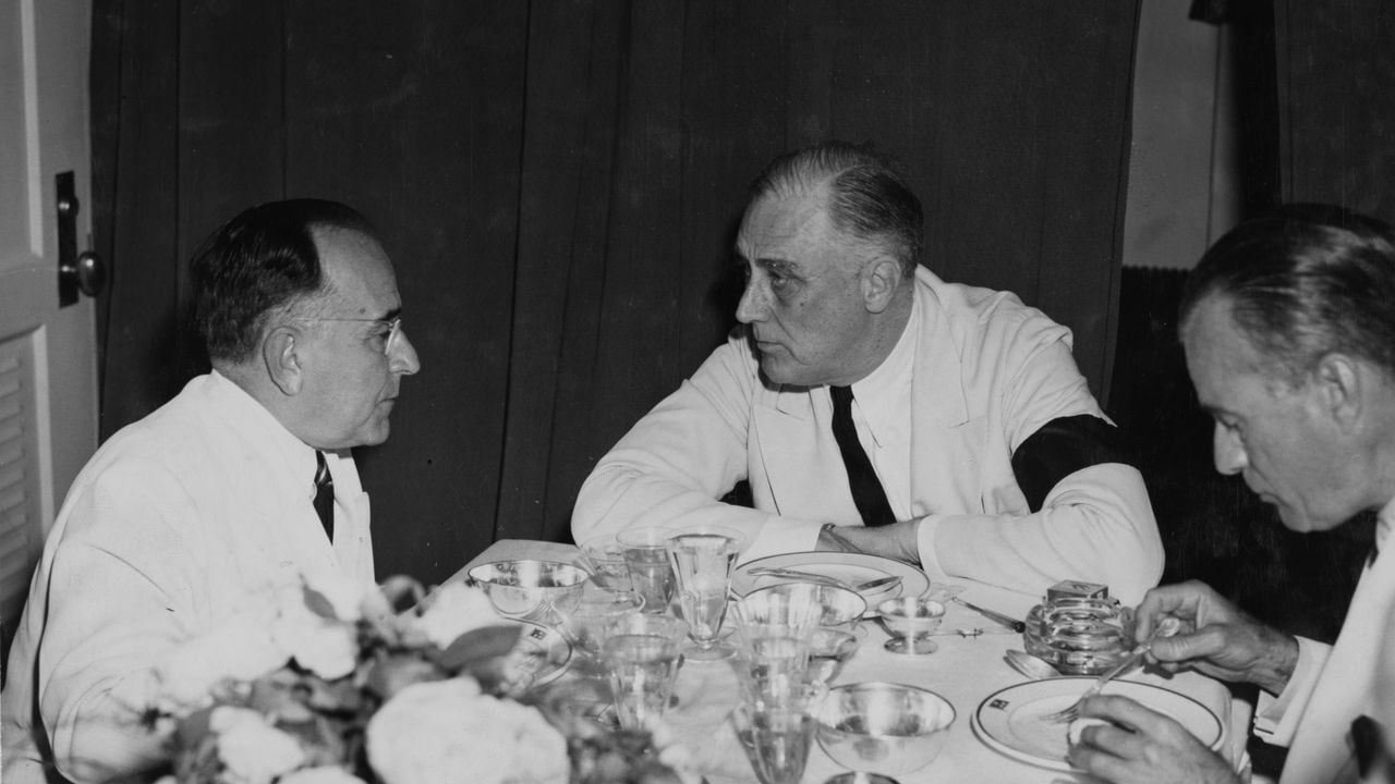 Presidente Roosevelt y Presidente Vargas. Brasil 1943