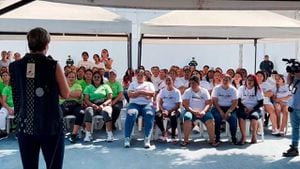 La primera dama visitó mujeres del centro penitenciario El Buen Pastor de Barranquilla.