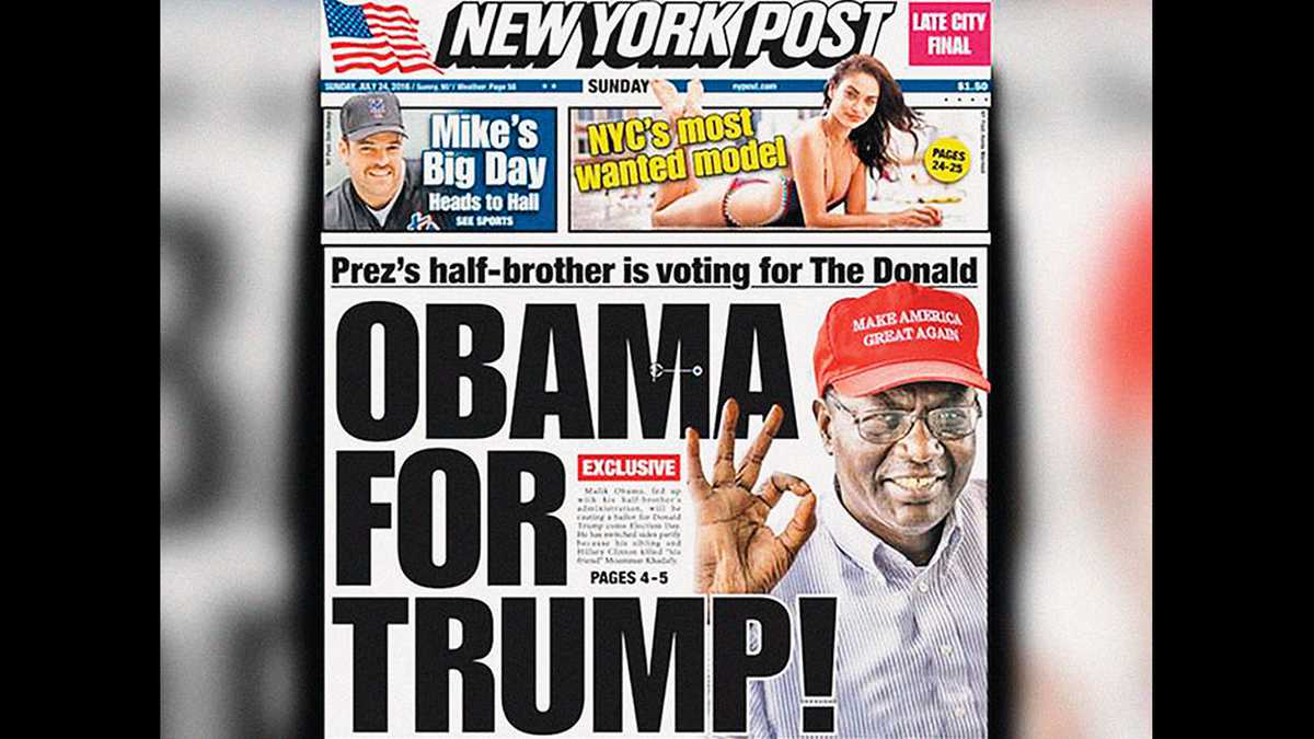 En 2016, cuando Obama aún era presidente, Malik saltó a las primeras planas de diarios como el New York Post, al declarar que votaría por Trump.