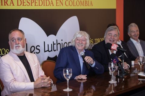 El grupo Argentino Les Luthiers realizó una rueda de prensa previo a su presentación en el Movistar Arena el próximo 4 de mayo.