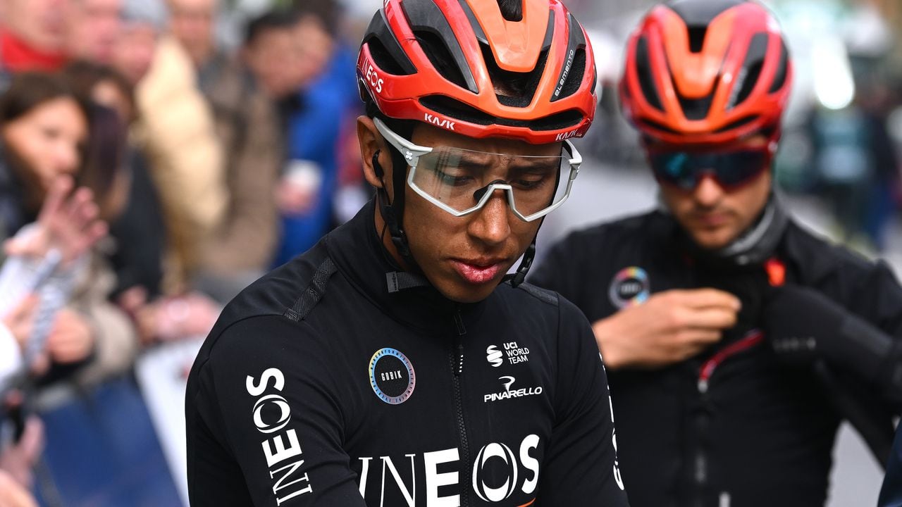 LIEGE, BELGIUM - APRIL 24: Egan Bernal of Colombia and Team INEOS Grenadiers prior to the 110th Liege - Bastogne - Liege 2024, Men's Elite a 254.5km one day race from Liege to / #UCIWT / on April 24, 2024 in Liege, Belgium. (Photo by Dario Belingheri/Getty Images)