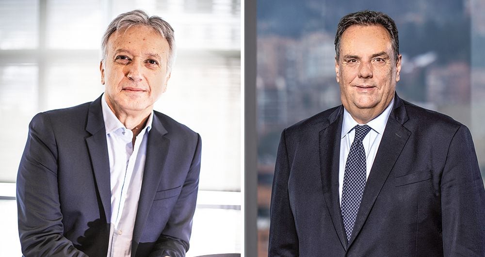   Gonzalo Pérez, presidente de Grupo Sura, y Jorge Mario Velásquez, presidente de Grupo Argos, citaron a asambleas extraordinarias en los próximos días.