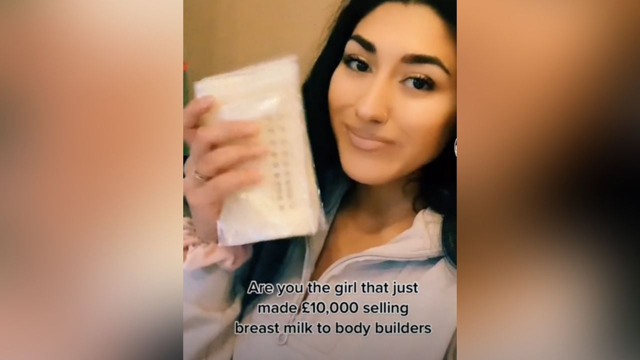 Una mujer británica venden su leche materna a fisiculturistas.