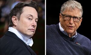 Musk se negó a unir fuerzas con Bill Gates en proyectos benéficos, porque el fundador de Microsoft había apostado contra el éxito de Tesla en la bolsa.