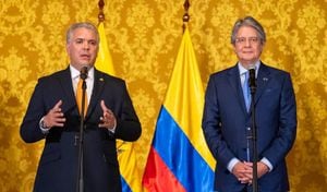 El presidente Iván Duque se reunió con el presidente de Ecuador, Guillermo Lasso
