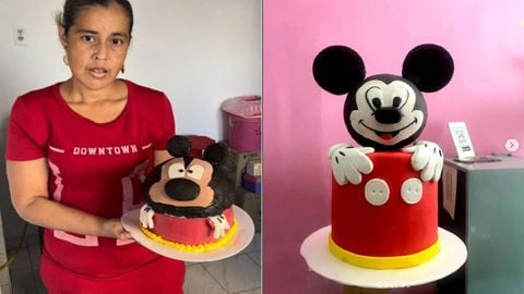 Cecilia Muños pastelera Foto: Instagram @Marce_capkes torta de mickey pudín barranquilla