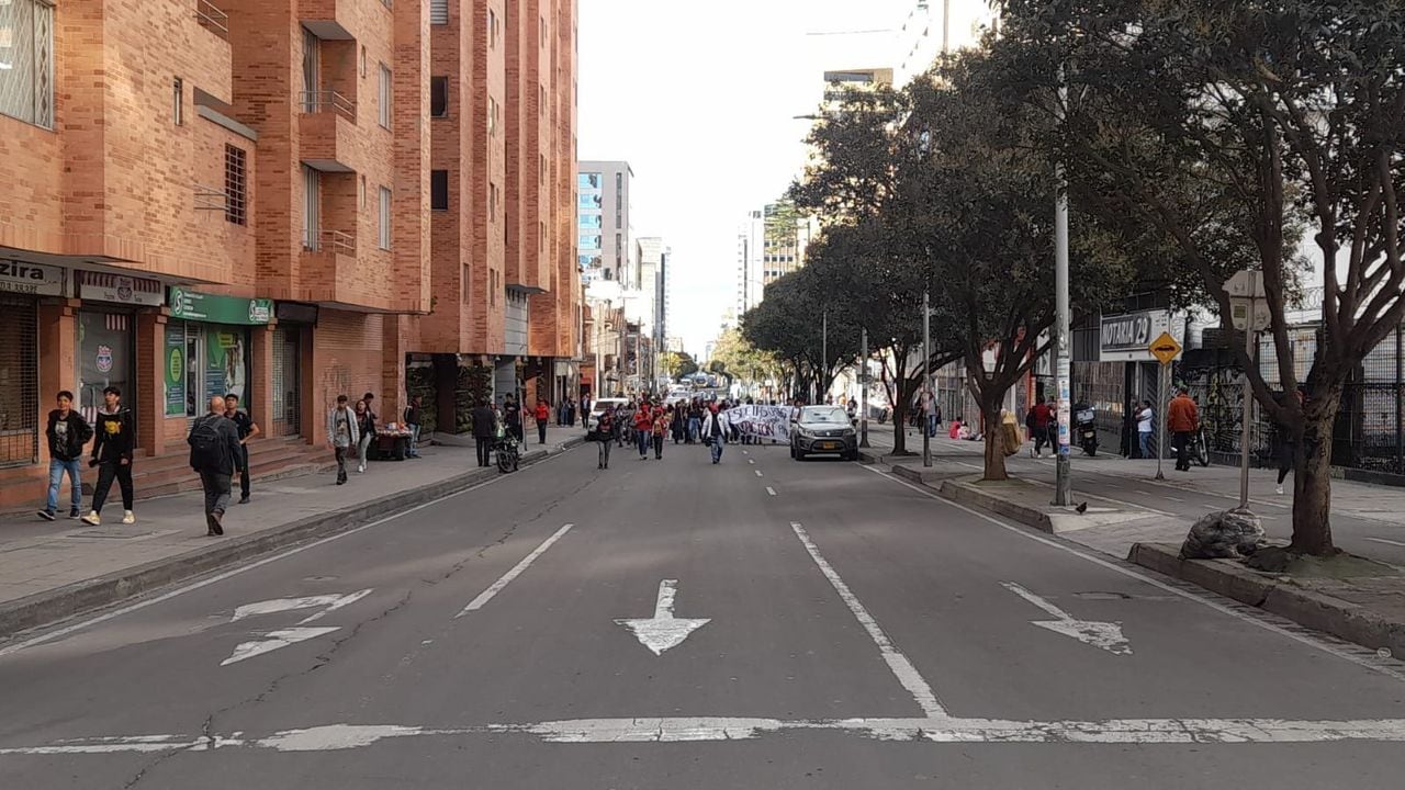 Manifestaciones de estudiantes en Bogotá