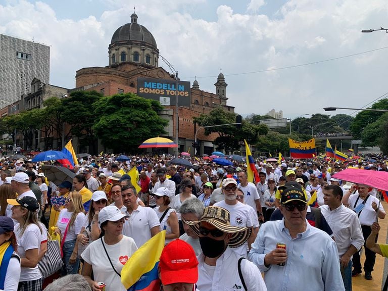 Marcha de las mayorías en contra del Gobierno de Gustavo Petro
Medellín