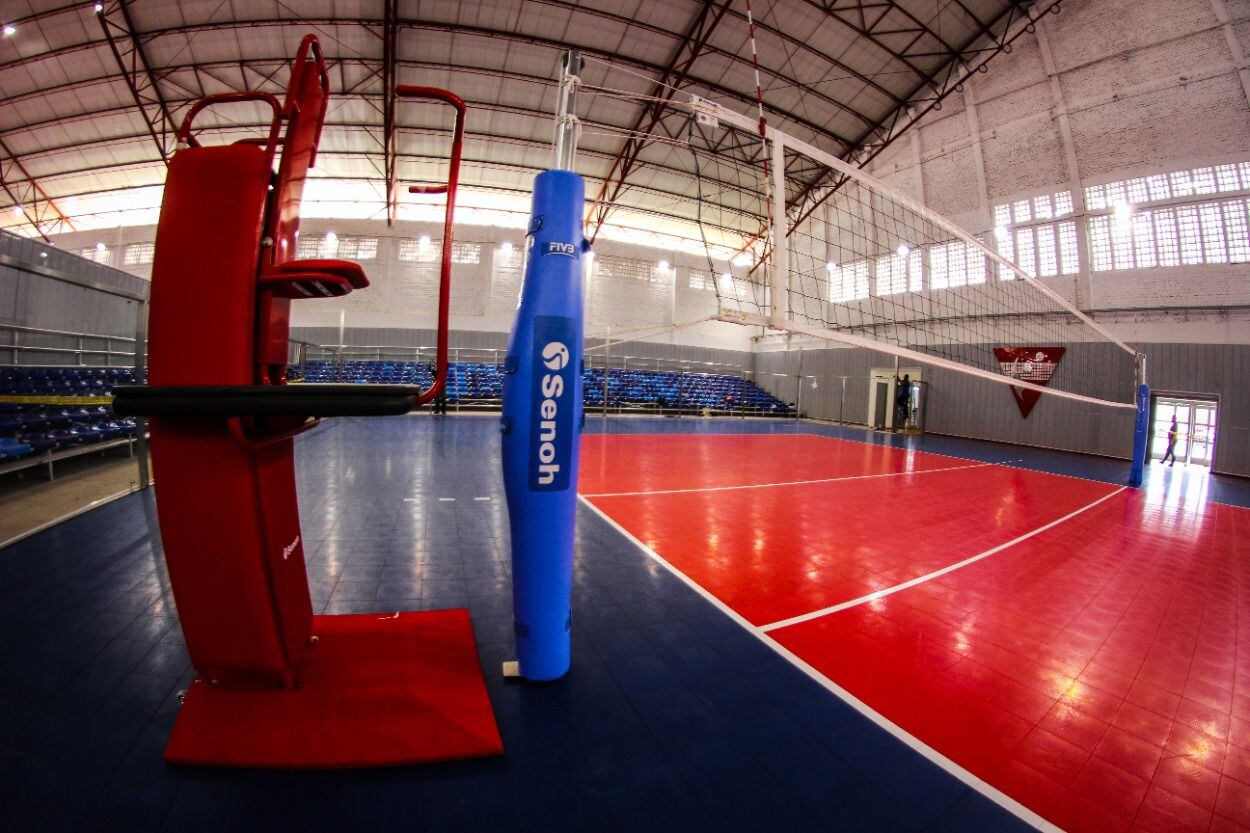 Coliseo de Voleibol Francisco Chois, en el que se realizó una inversión de $212.058.659. Allí se practicará voleibol y calentamiento.
