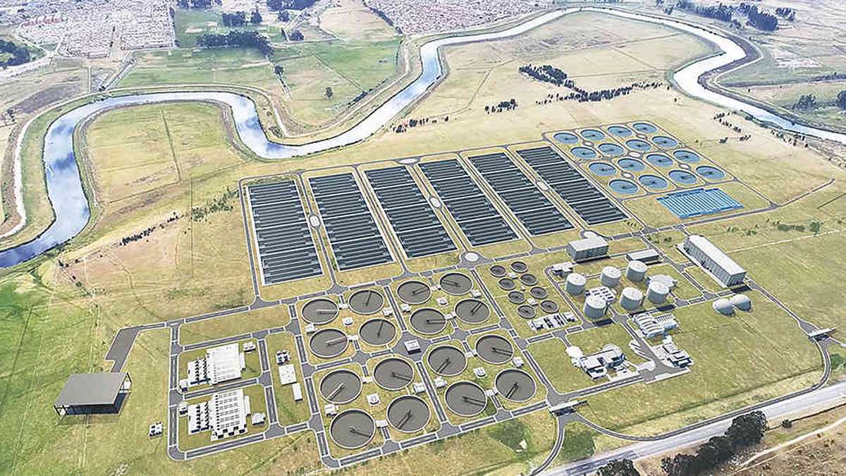 Así lucirá la estación elevadora PTAR Canoas que permitirá retirar los elementos sólidos del agua del río Bogotá y generar energía eléctrica en 2022.