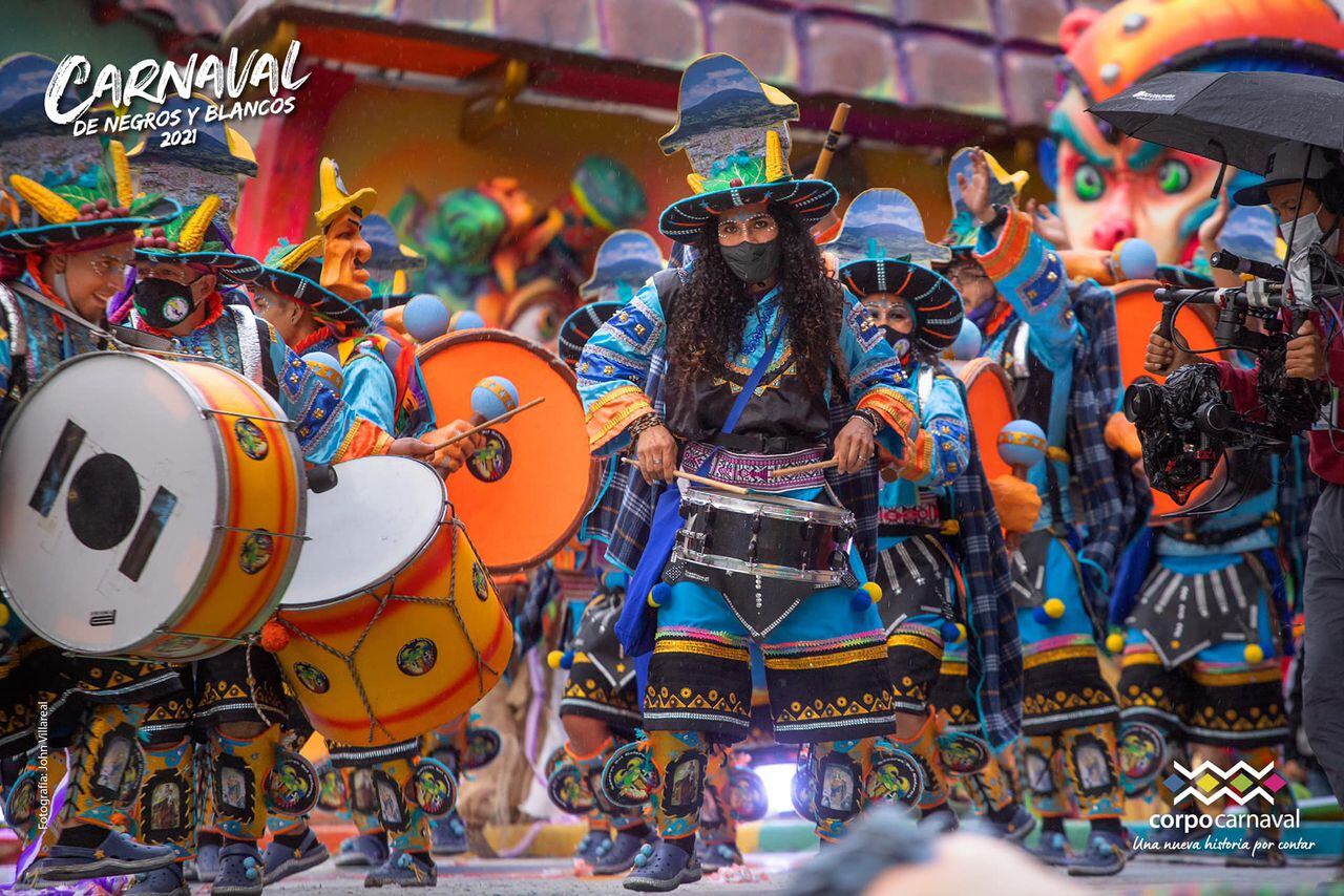Imagen del Carnaval de Negros y Blancos de Pasto (2021). Foto: Facebook del evento.
