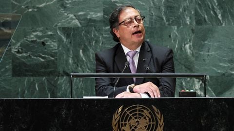 El Presidente de Colombia, Gustavo Petro, se dirige al 78º período de sesiones de la Asamblea General de las Naciones Unidas en la ciudad de Nueva York.