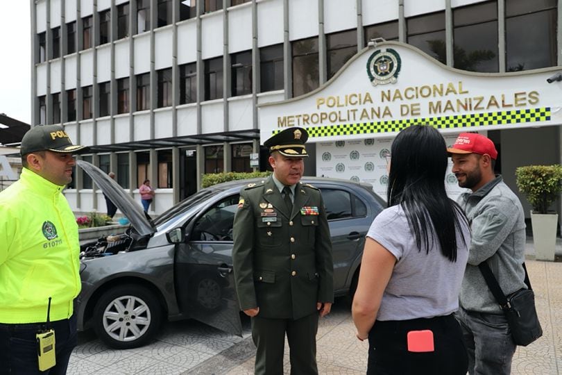 El carro recuperado presentaba inconsistencias en sus sistemas de identificación, el cual había sido hurtado en la ciudad de Bogotá