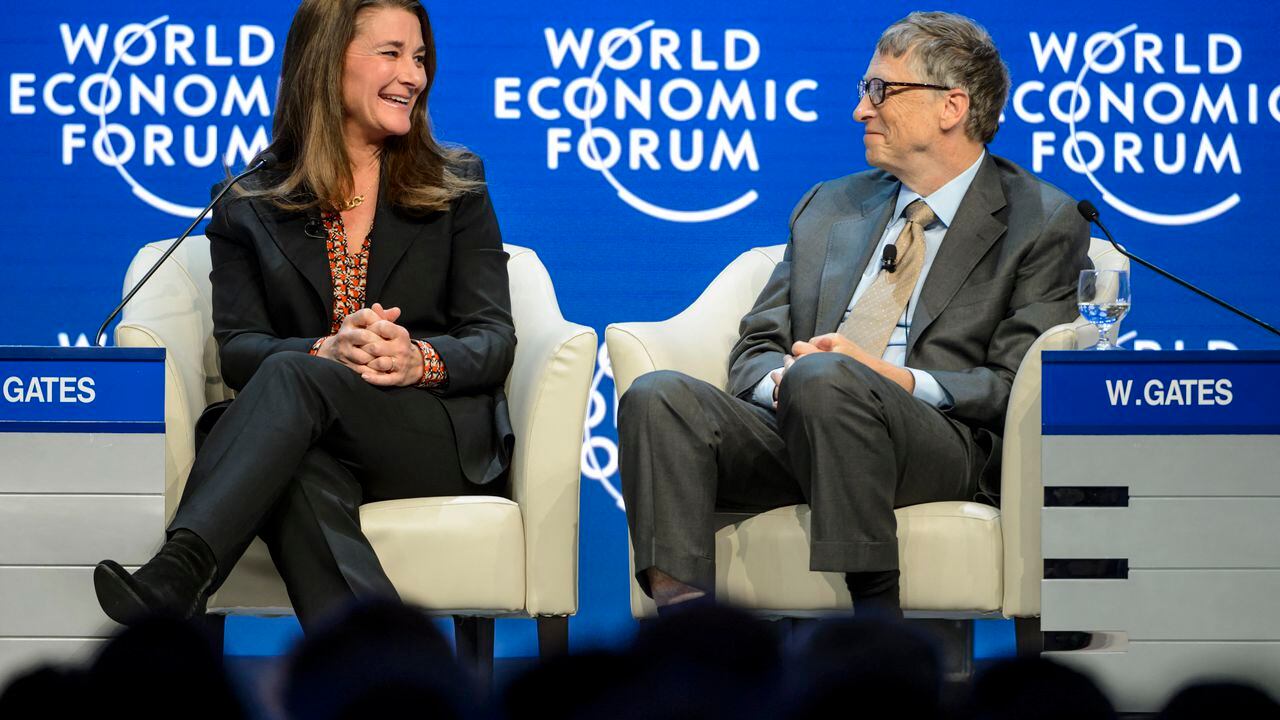 Los esposos durante el Foro Económico Mundial, en 2015.