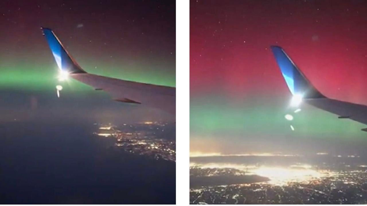 El hermoso fenómeno natural también fue visto en Estados Unidos, donde a través de redes sociales fue compartida una imagen tomada por un pasajero de un avión que cubría la ruta entre San Francisco a la ciudad de Nueva York.
