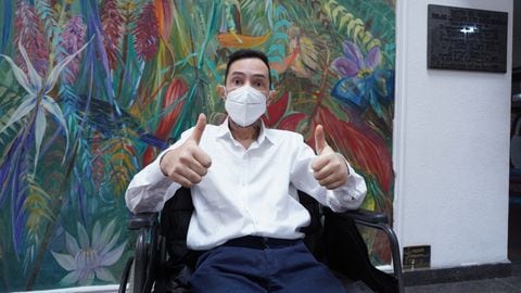 Mauricio Hernández Castaño, recibió el primer trasplante de pulmón en Santander.