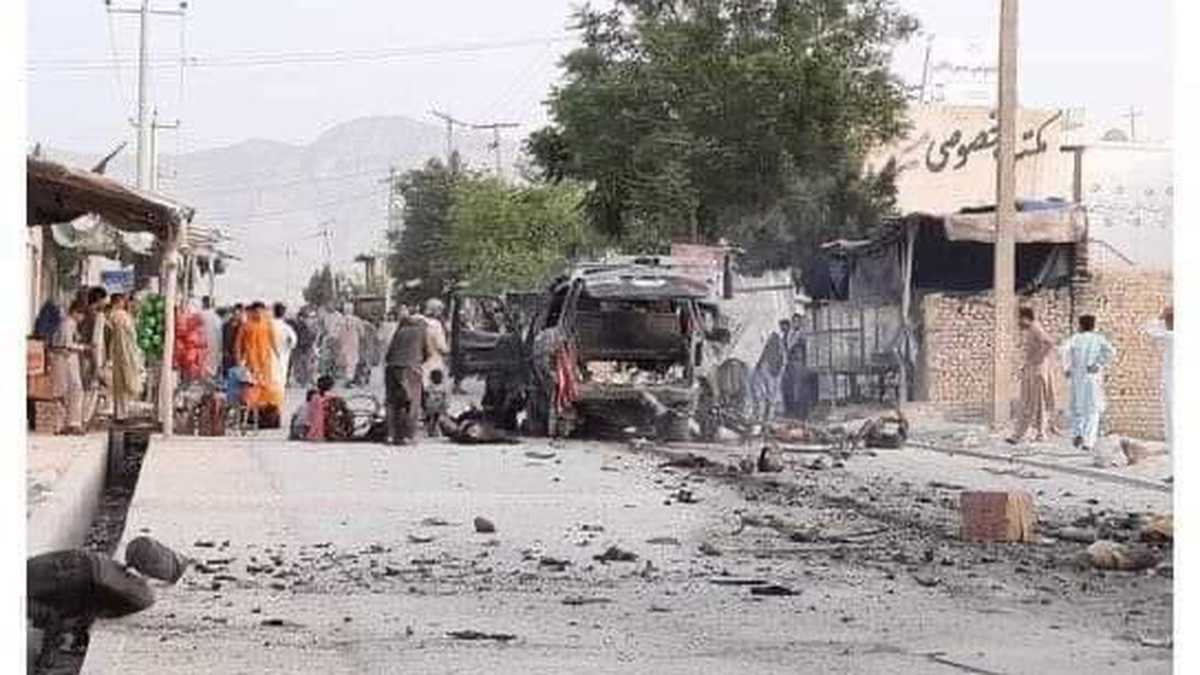 Kabul, Afganistán Explosión Foto: Tomada de Twitter @yahyaaliyar_