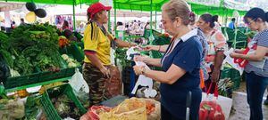 En las 12 versiones del Mercado Campesino se ha logrado comercializar en promedio más de 700 toneladas de frutas y verduras.