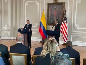 Presidente Gustavo Petro y el secretario de Estado de EE.UU. Antony Blinken