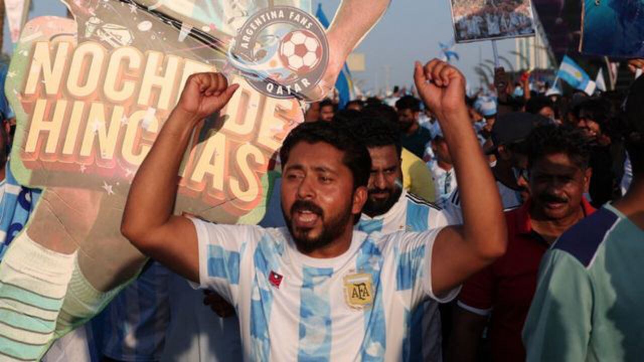 Argentina Fans Qatar es la barra de la selección sudamericana en el país donde se jugará el Mundial. Foto: Reuters.