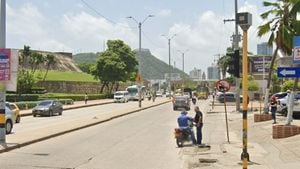 Intersección pie del cerro en Cartagena