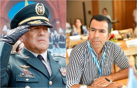 General en retiro Luis Fernando Navarro y el gobernador de Cundinamarca Jorge Rey