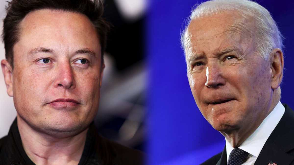 Elon Musk y Joe Biden