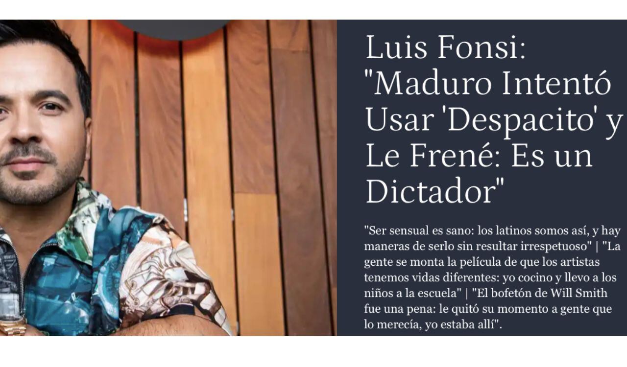 Esta fue la declaración por la que Diosdado Cabello criticó a Luis Fonsi