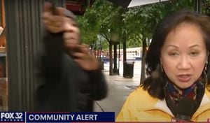 Este es el momento preciso de la amenaza por parte del ciudadano a los periodistas de Fox News en Chicago
