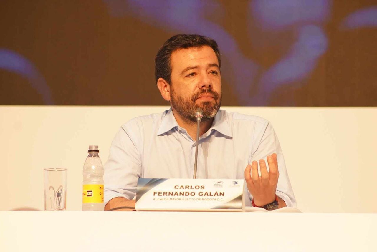 El alcalde electo de Bogotá, Carlos Fernando Galán, en Cartagena.