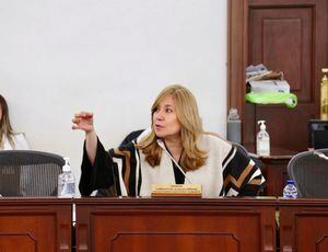 Senadora Norma Hurtado Sánchez, en el debate del Proyecto de Ley que penaliza el uso de biopolímeros en Colombia.