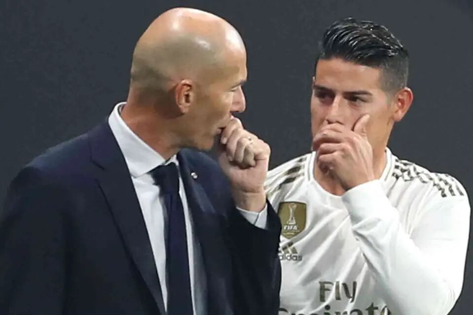 James deslumbró en el derbi y directivos del Real Madrid están molestos con el manejo que le dio Zidane
