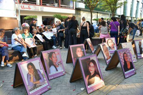 El plantón en Cali ‘Nos queremos vivas’, en rechazo al feminicidio de Luz Mery Tristán.