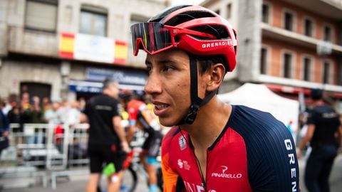 GUADARRAMA, SPAIN - 2023/09/16: Egan Bernal (Ineos Grenadiers) seen at the end of the stage 20 of the Spanish bicycle race La Vuelta. (Photo by Alberto Gardin/SOPA Images/LightRocket via Getty Images)