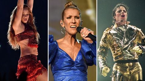 Shakira, Céline Dion y Michael Jackson