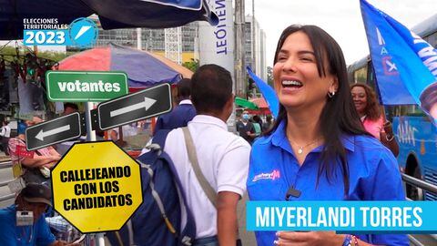 Miyerlandi Torres, candidata por el movimiento 'Un renacer para Cali'.