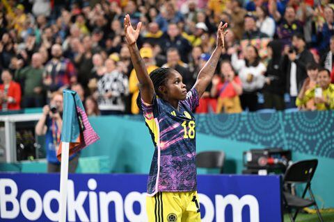 SYDNEY, AUSTRALIA - JULY 30: Linda Caicedo of Colombia celebrates after scoring her team's first goal during the FIFA Women's World Cup Australia & New Zealand 2023 Group H match between Germany and Colombia at Sydney Football Stadium on July 30, 2023 in Sydney, Australia. (Photo by Amy Halpin /DeFodi Images via Getty Images)