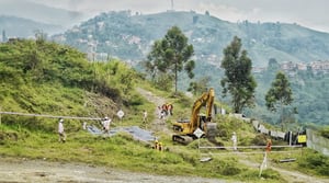 Panorámica de La Escombrera, Comuna 13 de Medellín.