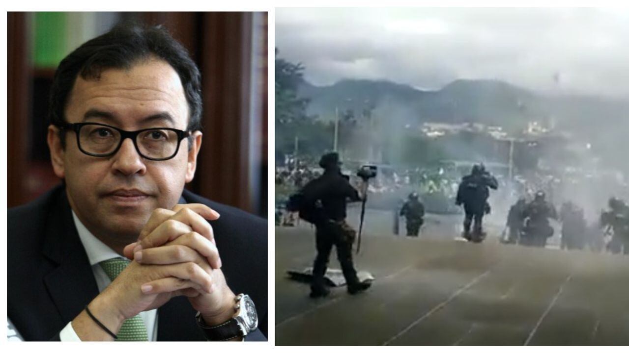 Ministro de Interior, Alfonso Prada, brinda balance de las manifestaciones de la primera línea