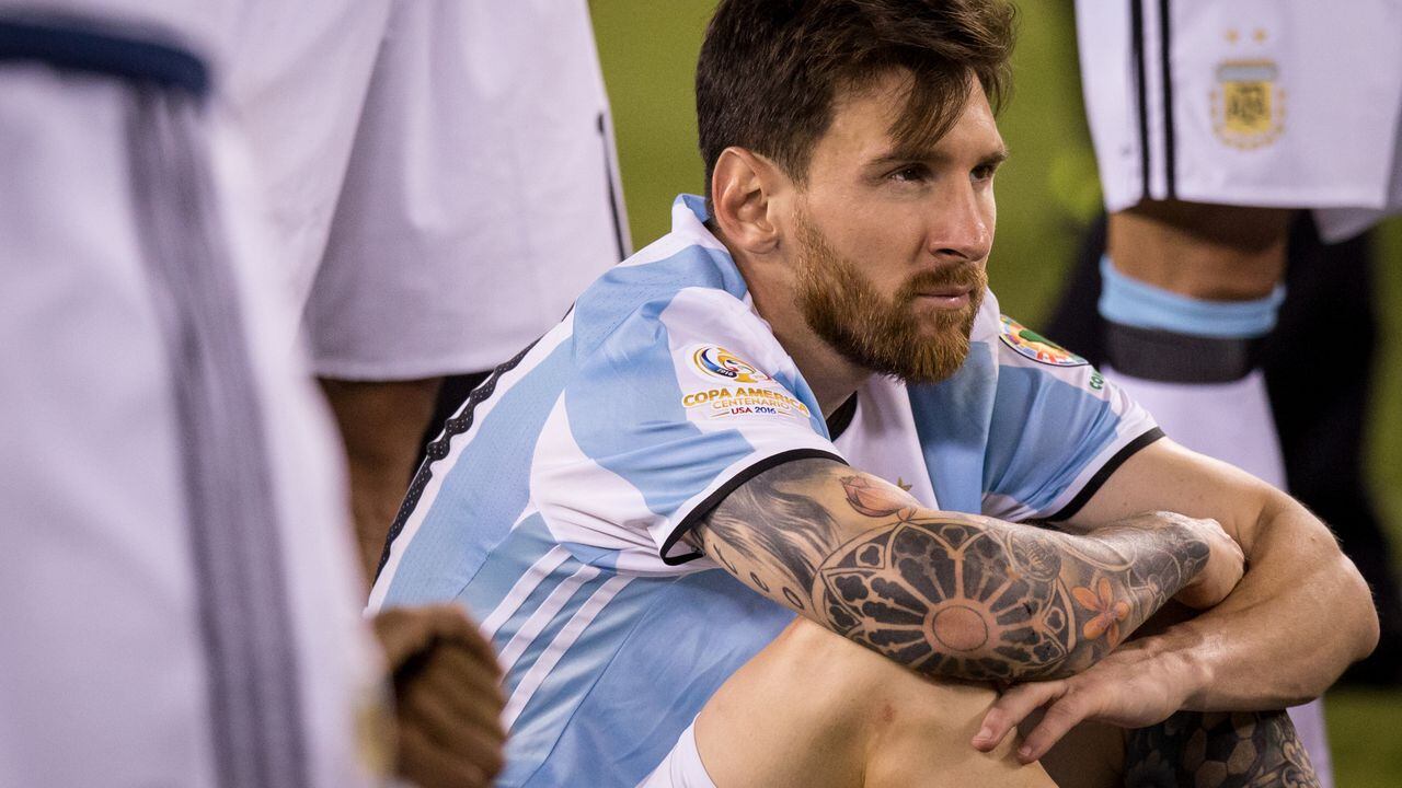 Lionel Messi en la Copa América 2016.