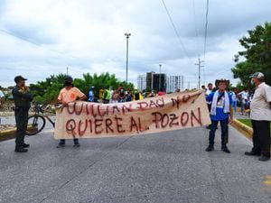 Los habitantes del barrio El Pozón, estuvieron más de cinco horas en las calles.