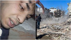 Joven sobrevivió al terremoto que golpeó a Turquía y Siria.