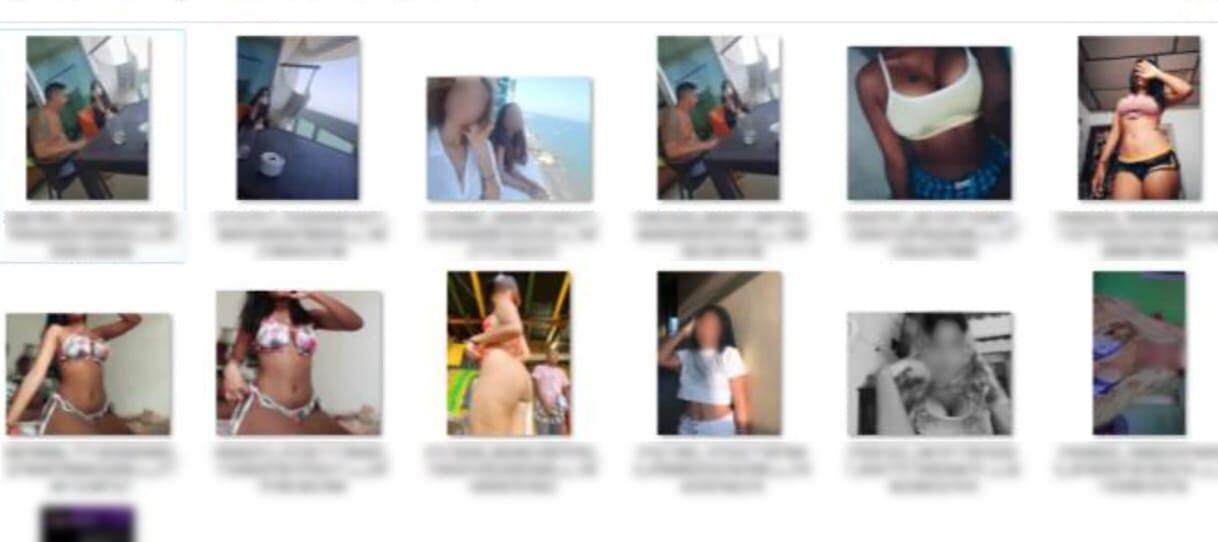 Entre los celulares decomisados a los presuntos integrantes de la red de prostitución en Cartagena, la Policía encontró uno de los catálogos de las mujeres víctimas de trata de personas.