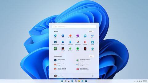 Menú de inicio y barra de tareas en Windows 11
MICROSOFT
25/6/2021