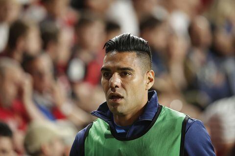 MADRID, SPAIN - OCTOBER 14: Radamel Falcao of Rayo Vallecano in action during the La Liga 9th week soccer match between Rayo Vallecano and Getafe in Madrid, Spain on October 14, 2022. (Photo by Burak Akbulut/Anadolu Agency via Getty Images)