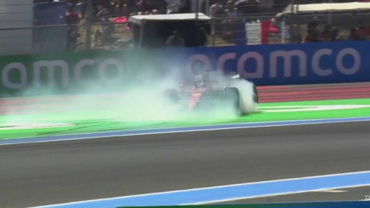 Fórmula 1: Charles Leclerc se va de largo y sufre duro accidente en el GP  de Francia