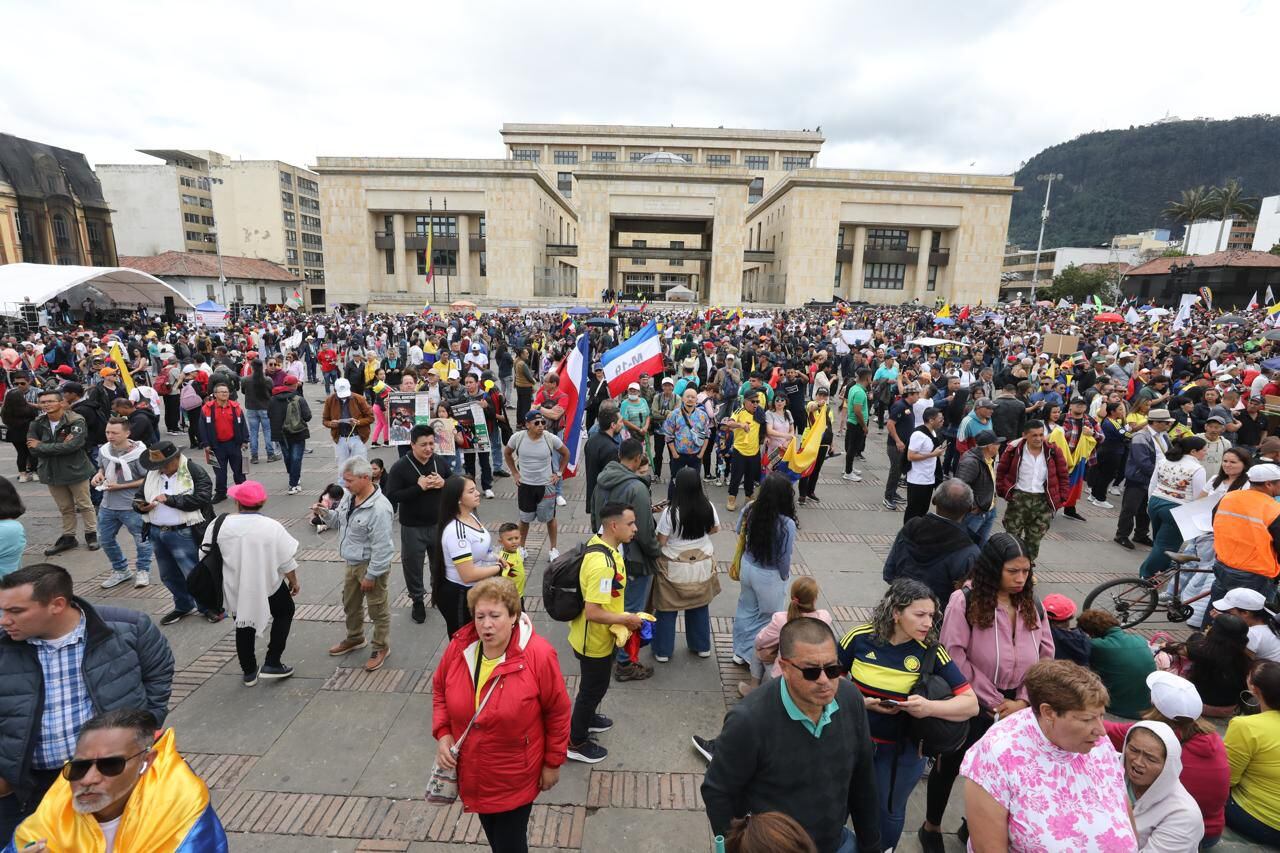 Marchas 1 de Mayo Día del Trabajo, Plaza de Bolívar
