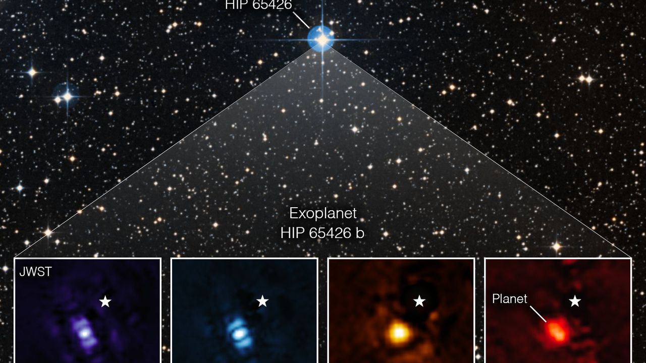 Telescopio James Webb tomó su primera imagen de un exoplaneta, así se ve