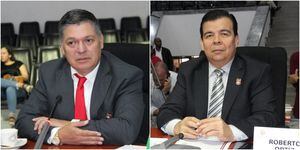 Los concejales de Cali Fabio Arroyave y Roberto Ortiz.